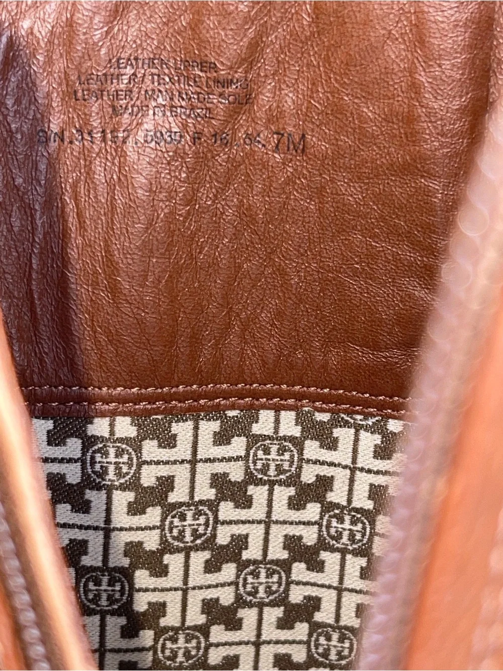 Brown Tory Burch riding boots